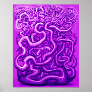 Affiche Vignes torsadées