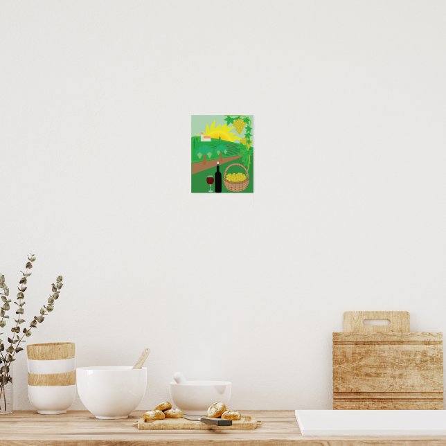 Affiche Vignoble (Cuisine)