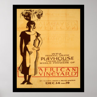 Affiche Vignoble africain
