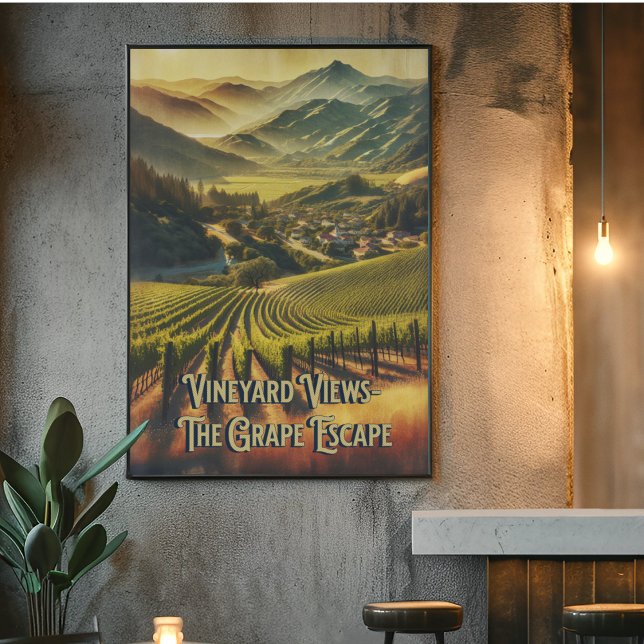 Affiche Vignoble californien (Créateur téléchargé)