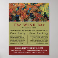 Vignobles rouges, Van Gogh, Bar à vins/Vin