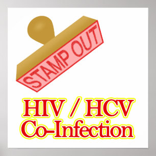 Affiche VIH - co-infection par le VHC