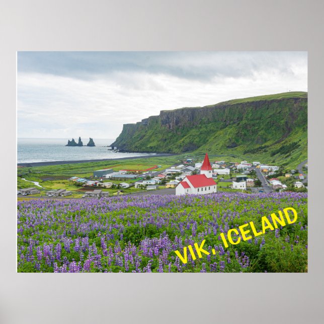 AFFICHE VIK, ISLANDE (Devant)