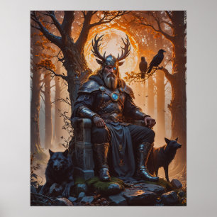 Affiche Viking God Odin