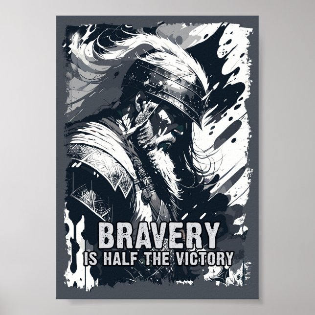 Affiche Viking Guerrier en voyage à Valhalla (Devant)
