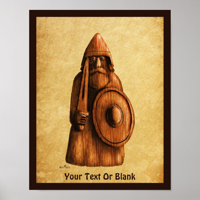 Affiche Viking rustique (Devant)