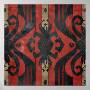 Affiche Viking Thème Motif complexe