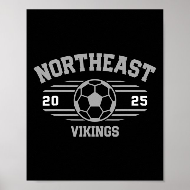 Affiche Vikings du Nord-Est Football Byll 2025  (Devant)