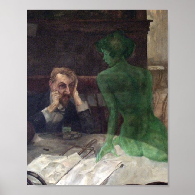 Affiche Viktor Oliva The Absinthe Drinker (Devant)