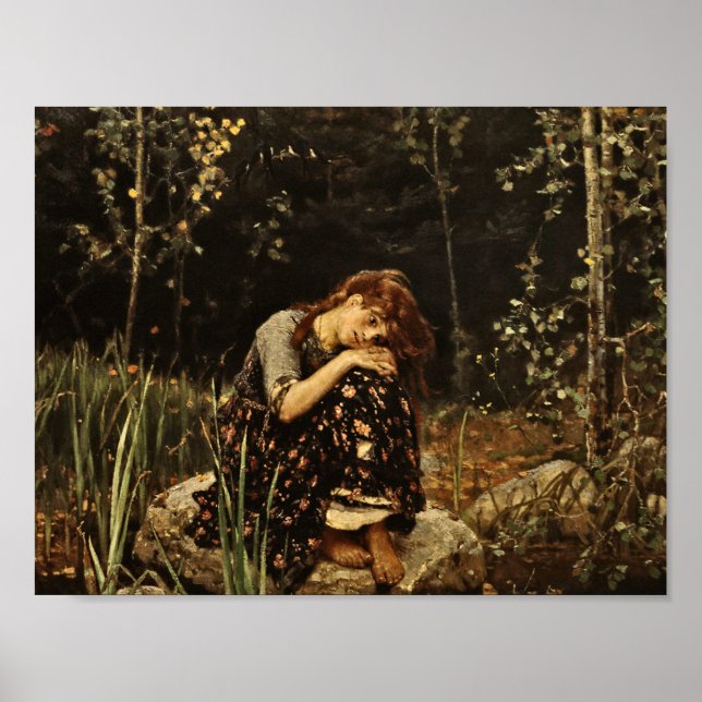 Affiche Viktor Vasnetsov - Alyonushka (Devant)