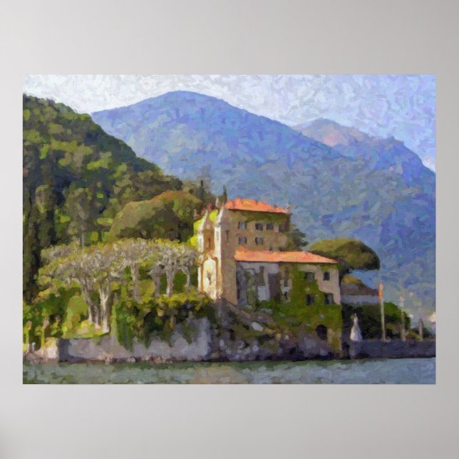 Affiche Villa Balbianello, Lac de Côme (Devant)
