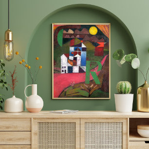 Affiche Villa R de Paul Klee, Art Abstrait