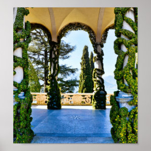 Affiche Villa romantique del Balbianello, Lac de Côme, Ita