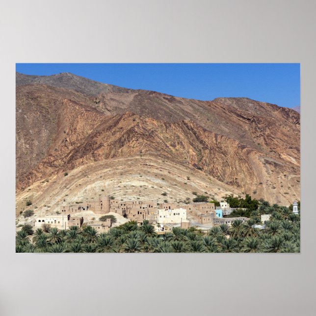 Affiche Village abandonné Birkat Al Mawz - Oman (Devant)