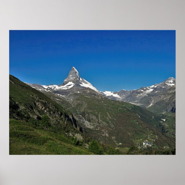 Affiche Village au pied du Cervin (Devant)