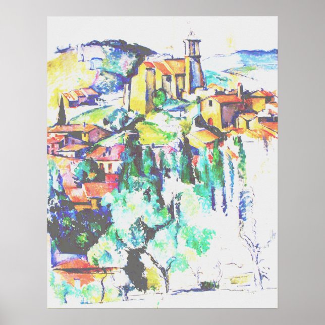 Affiche Village de Cezanne à Gardanne (Devant)