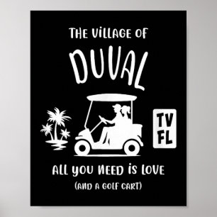 Affiche Village De Duval Tv Fl Golf Cart Design
