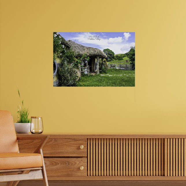Affiche Village de Hobbiton, Nouvelle-Zélande, (Salon 2)