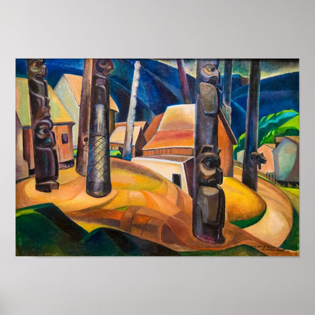 Affiche Village de Kispiax | Emily Carr | (Devant)