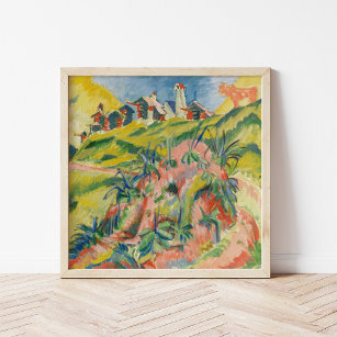 Affiche Village de montagne   Ernst Ludwig Kirchner