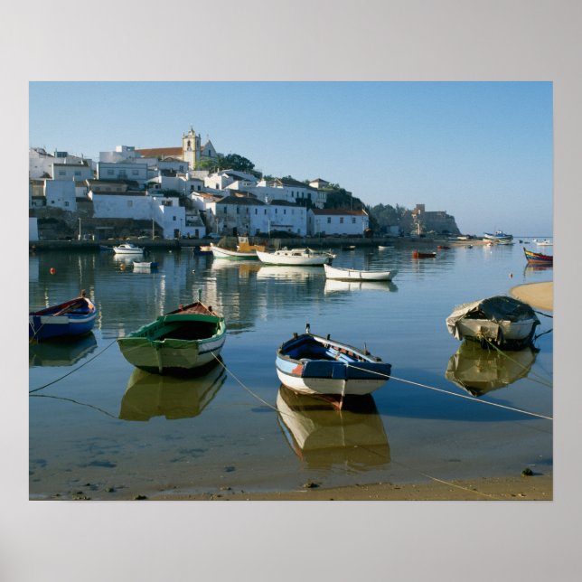 Affiche Village de pêcheurs de Ferragudo, Algarve, Portuga (Devant)