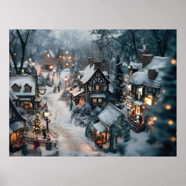Affiche Village d'hiver (Devant)