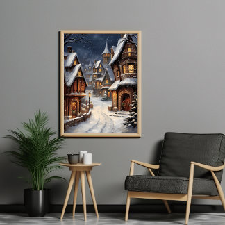 Affiche Village d'hiver pétillant : Jumelé de lumières