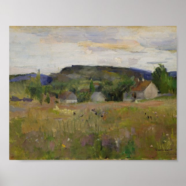 Affiche Village en bois Nature Mur Art Imprimer (Devant)