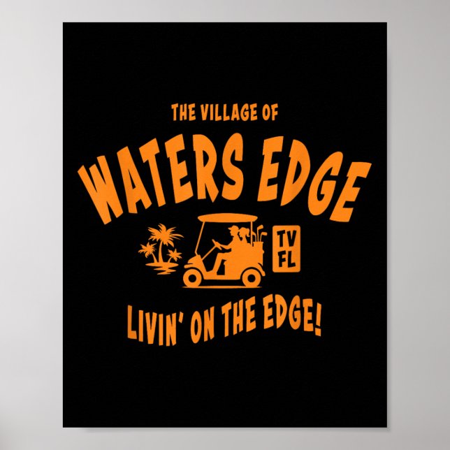 Affiche Village Of Waters Edge Tv Fl Golf Cart Design (Devant)