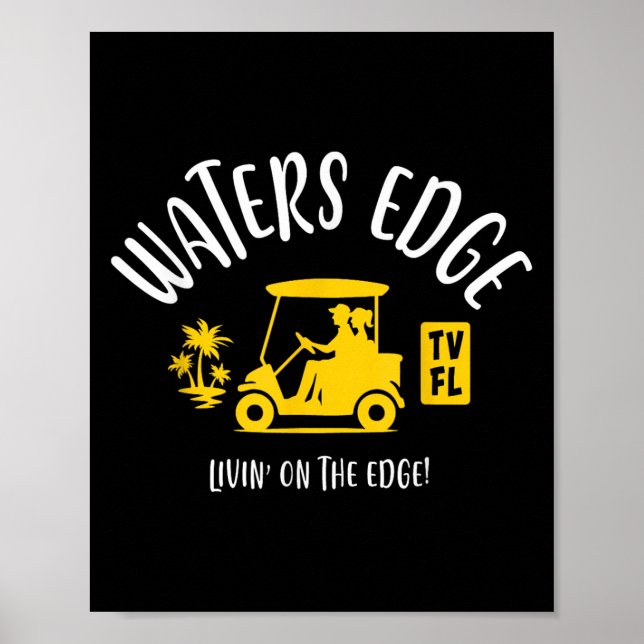 Affiche Village Of Waters Edge Tv Fl Golf Cart Design (Devant)