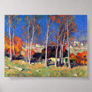 Affiche Village solitaire sur le Saint-Laurent Gagnon