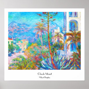 Affiche Villas à Bordighera Claude Monet