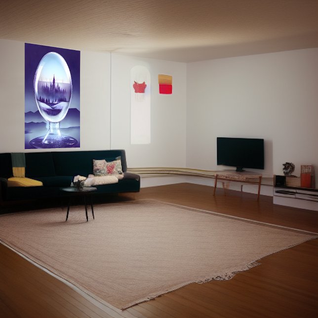 Affiche Ville à l'intérieur d'une bulle de verre | AI Art  (Créateur téléchargé)