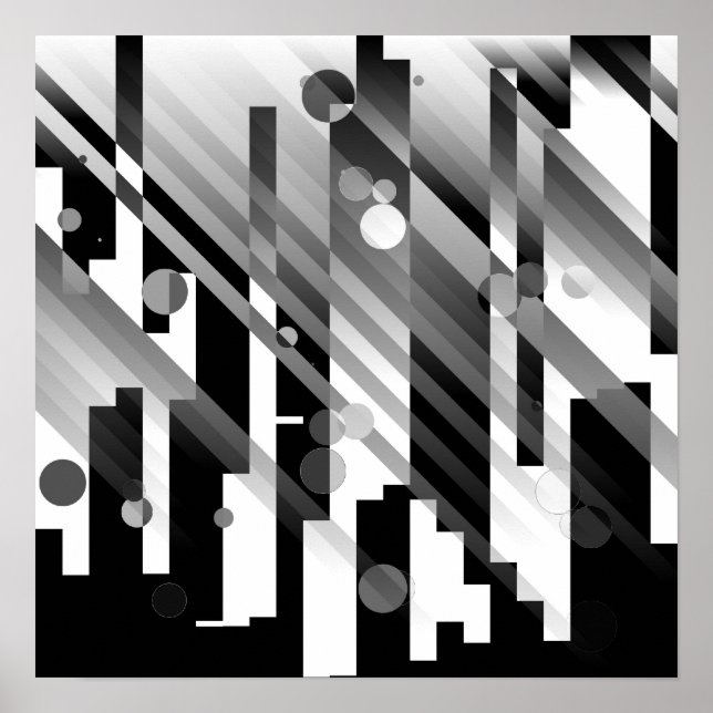 Affiche Ville Abstraite (Devant)