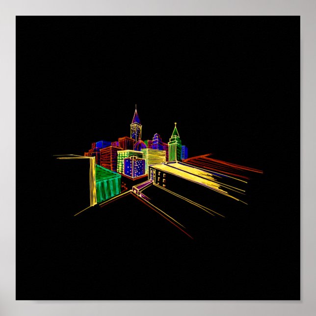 Affiche Ville animée (Devant)