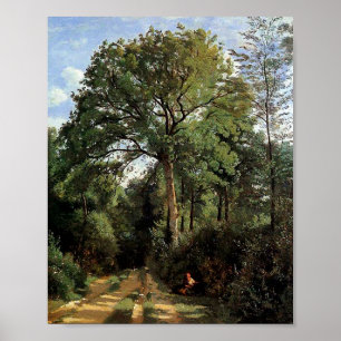 Affiche Ville aux abords de Jean-Baptiste Camille Corot
