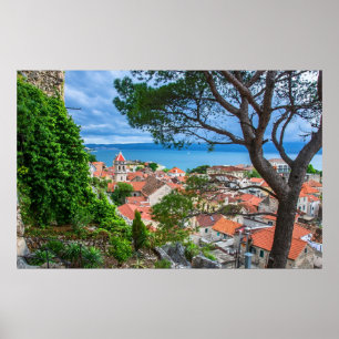 Affiche Ville croate d'Omis