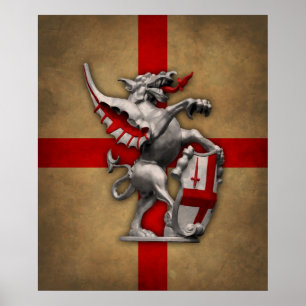 Affiche Ville d'affiche de dragon de Londres