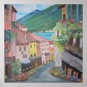 Affiche Ville de Bellagio, Italie