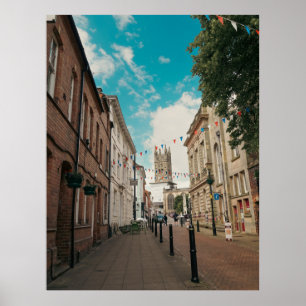 Affiche Ville de campagne anglaise