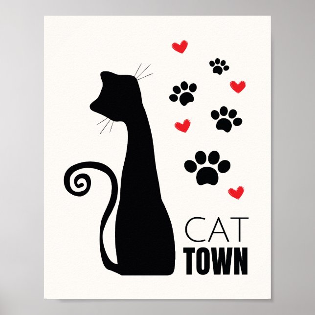Affiche Ville de chats  (Devant)