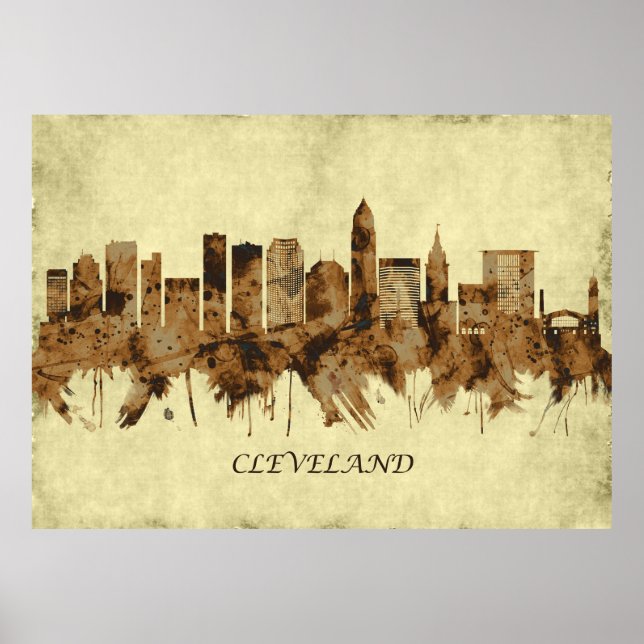 Affiche Ville de Cleveland Ohio (Devant)