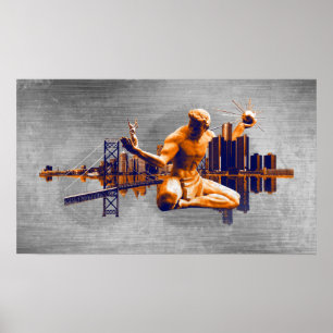 Affiche Ville de Détroit