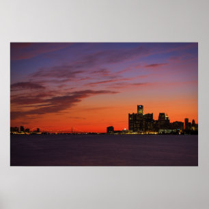 Affiche Ville de Détroit #0652