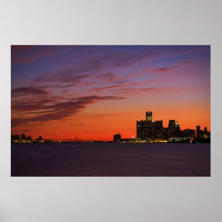 Affiche Ville de Détroit #0652