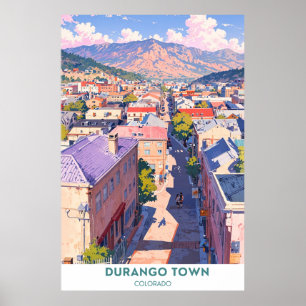 Affiche Ville de Durango - Colorado