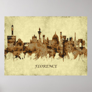 Affiche Ville de Florence Italie
