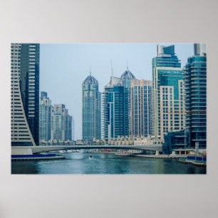 Affiche Ville de la marina de Dubaï