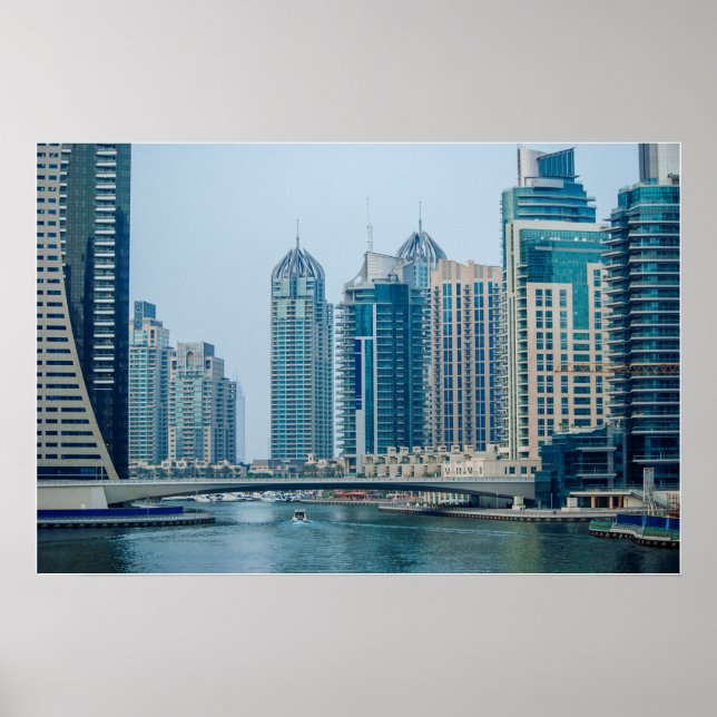 Affiche Ville de la marina de Dubaï (Devant)