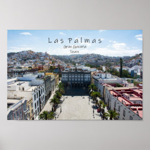 Affiche Ville de Las Palmas en Espagne